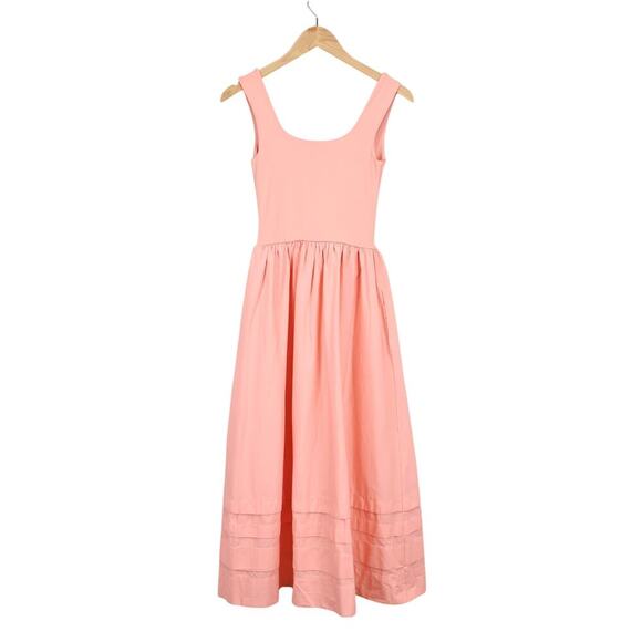 J.Crew Drop Waist Mixy Dress Peach Pink Size XXS  NWT - Picture 7 of 9